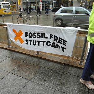 Banner Fossil Free Stuttgart